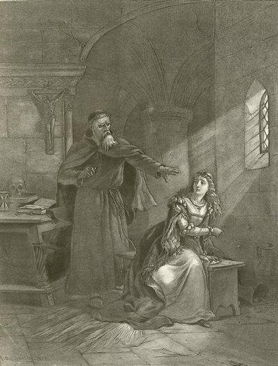 Romeo und Julia. Akt V, Szene III (Gravur) von Felix Octavius Carr Darley